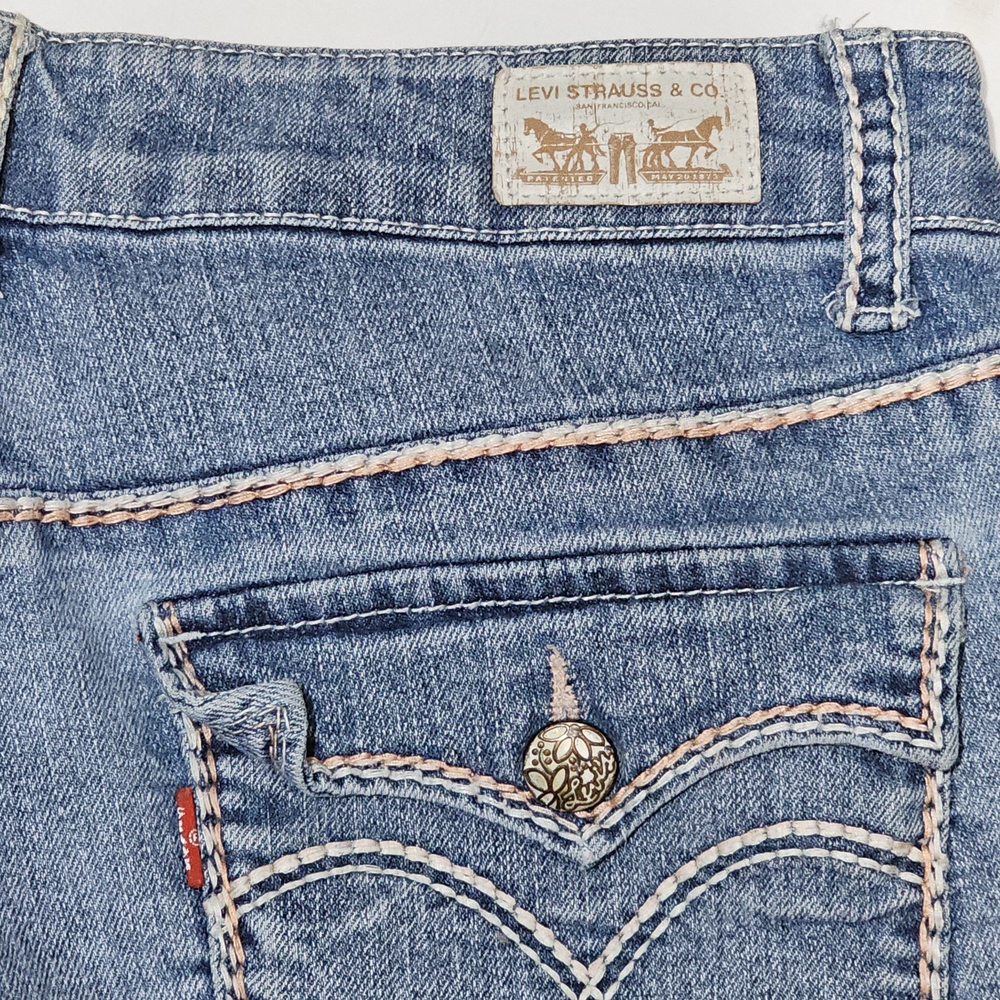 LEVI'S Shorty Short Low Rise Denim shorts Size 5 - Picture 4 of 4